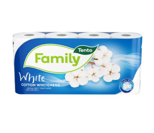 Tento Superdurable White Cotton Whiteness toaletn papr 8ks 2vrstv
