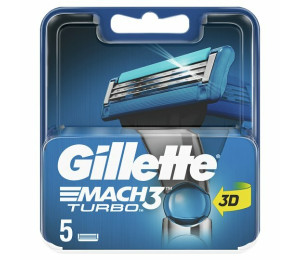 Nmeck Gillette Mach3 Turbo nhradn bity 5ks 