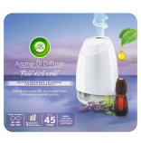 Air Wick Essential Mist Aroma difuzér bílý na éterické oleje + náplň levandule 20ml
