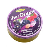 Woogie Fine Drops bonbóny s příchutí lesního ovoce v kovové krabičce 200g